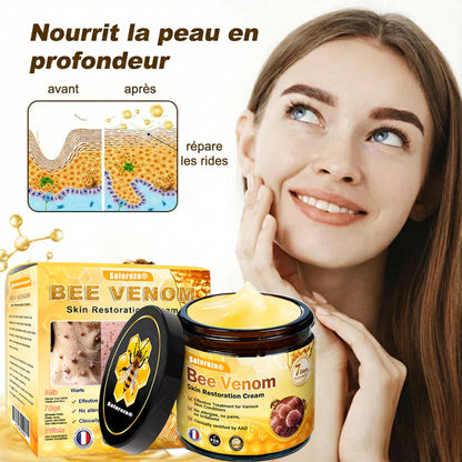 Fabriqué et expédié depuis la France 🇫🇷 ✨ Crème régénératrice au venin d'abeille Solaroza® Puissant anti-âge. Respectueux des abeilles. ⏰ DERNIER JOUR -80% 💖