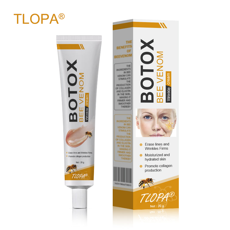 🔥 Offre spéciale de saison : –60 % sur la crème TLOPA® Botox Bee Venom pour une peau plus ferme et liftée 🐝✨