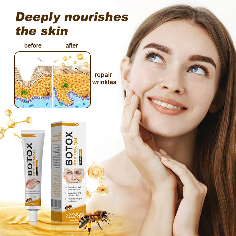 🔥 Offre spéciale de saison : –60 % sur la crème TLOPA® Botox Bee Venom pour une peau plus ferme et liftée 🐝✨